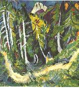 Ernst Ludwig Kirchner Forest gorge - Staffel Spain oil painting artist